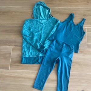 Athleta Teal Activewear Set